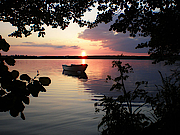 Romantische Stimmung am See